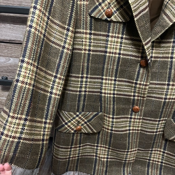 Burberry Brown Tan Blazer Classic Tailored Design - Picture 2 of 6